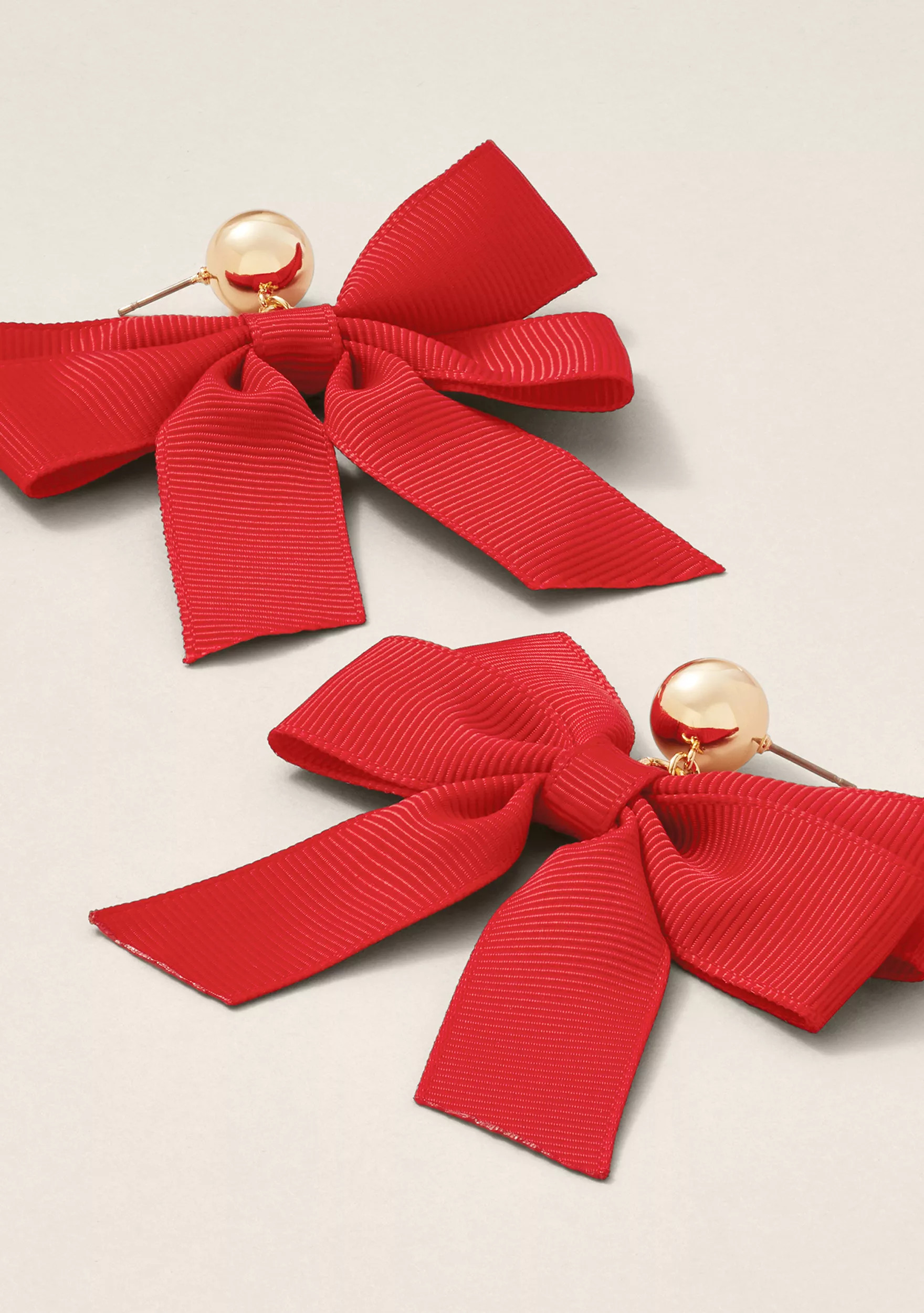 Sewing Down South x Crown & Ivy™ Red Ribbon Bow Earrings | Belk