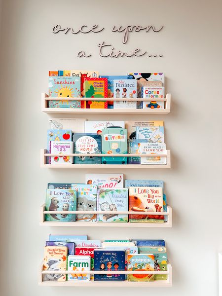 Nursery Bookshelf / Hanging wooden bookshelf 

#LTKhome #LTKkids #LTKbaby