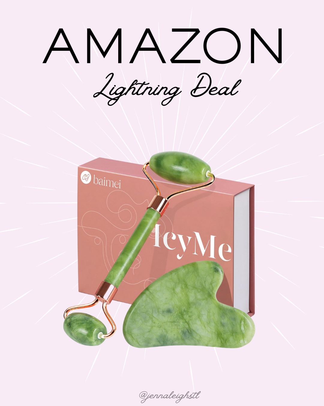 Amazon Lightning Deal on this Gua Sha and Jade Roller facial tool set, 46% off bringing it down to just $7.50. 

 #LTKgrwm #LTKSaleAlert #LTKBeauty