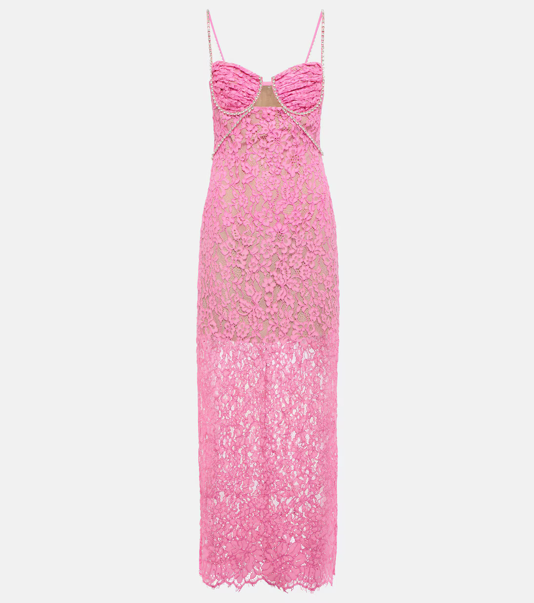 Embellished floral lace maxi dress | Mytheresa (INTL)