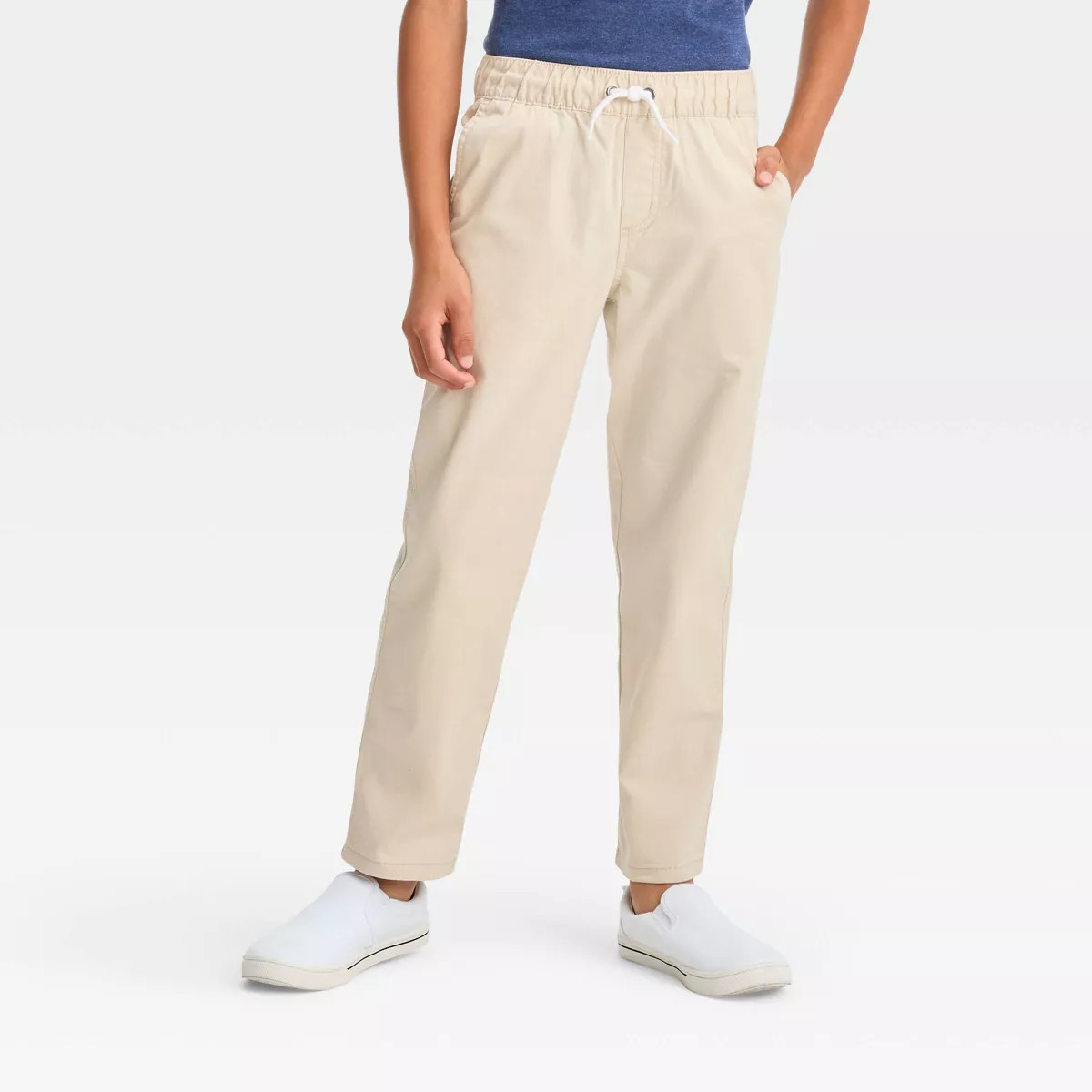 Boys' Stretch Relaxed Fit Tapered Woven Pull-On Pants - Cat & Jack™ | Target