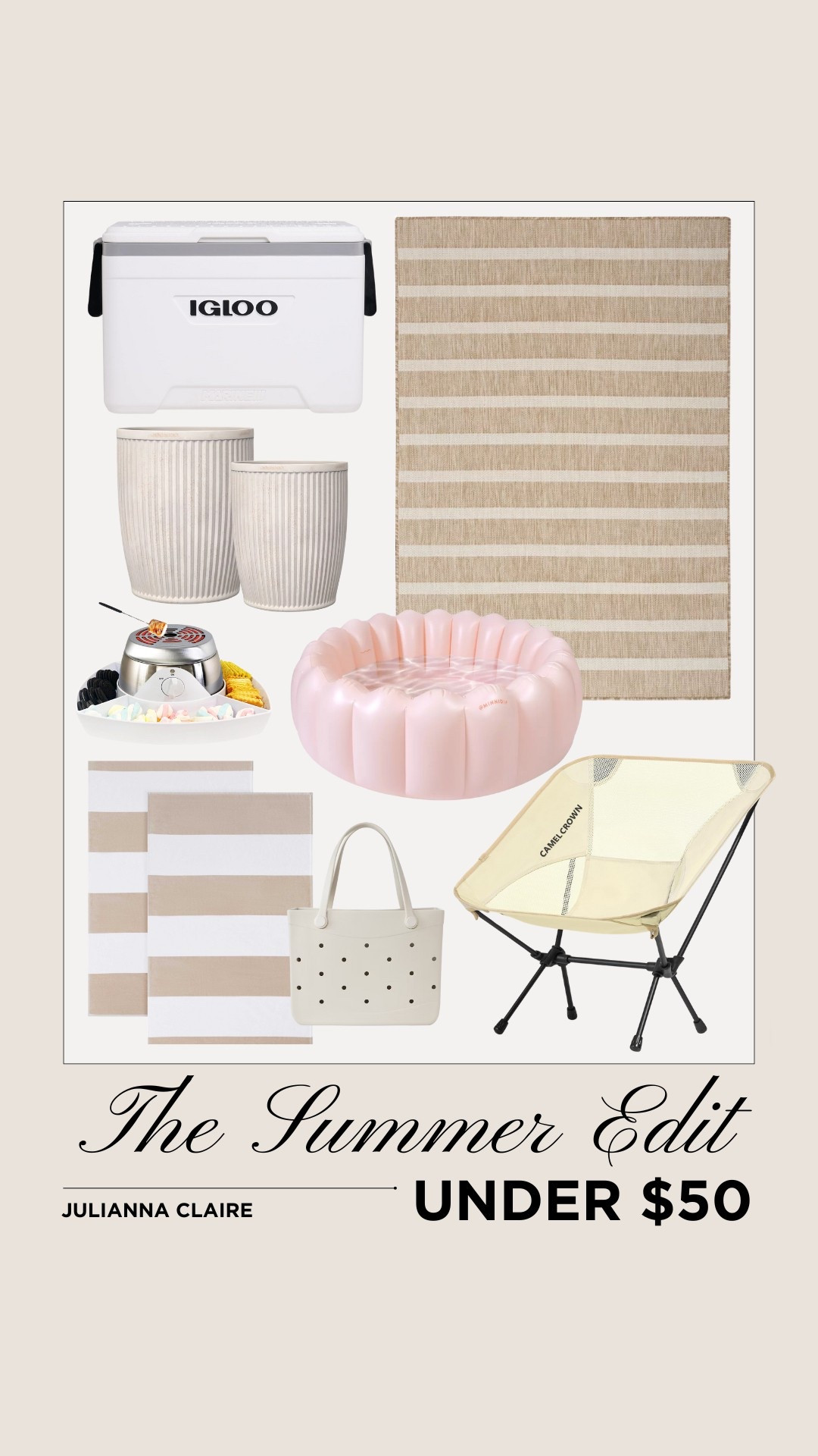 Summer essentials under $50! ☀️✨

#LTKSeasonal #LTKHome #LTKSwim