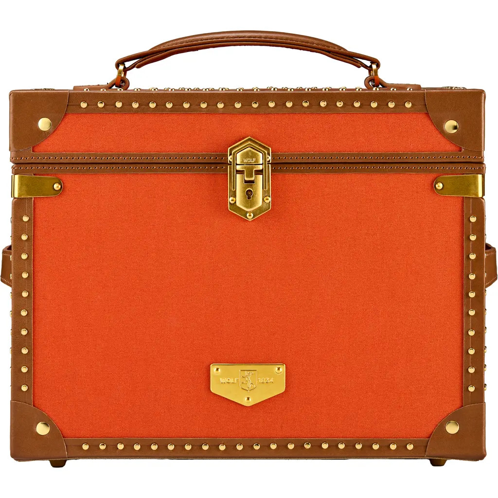 WOLF Ida Trunk Jewellery Box in Orange at Nordstrom | Nordstrom