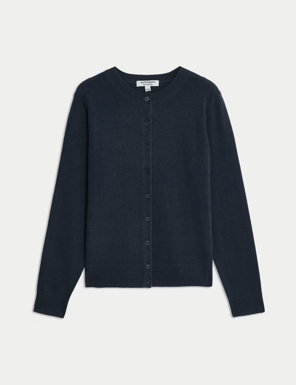 Pure Cashmere Crew Neck Relaxed Cardigan | Marks & Spencer (UK)