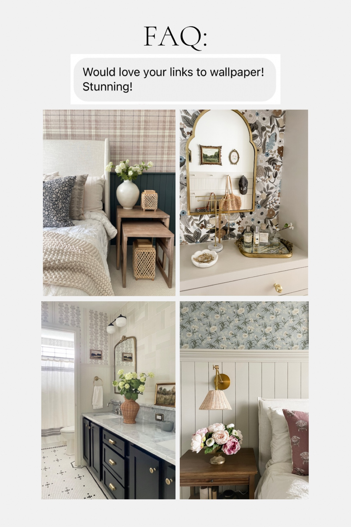 All of the wallpaper I have in our home is linked here! 

#bathroomdecor #guestbedroom #kidsbedroom

#LTKstyletip #LTKFind #LTKhome