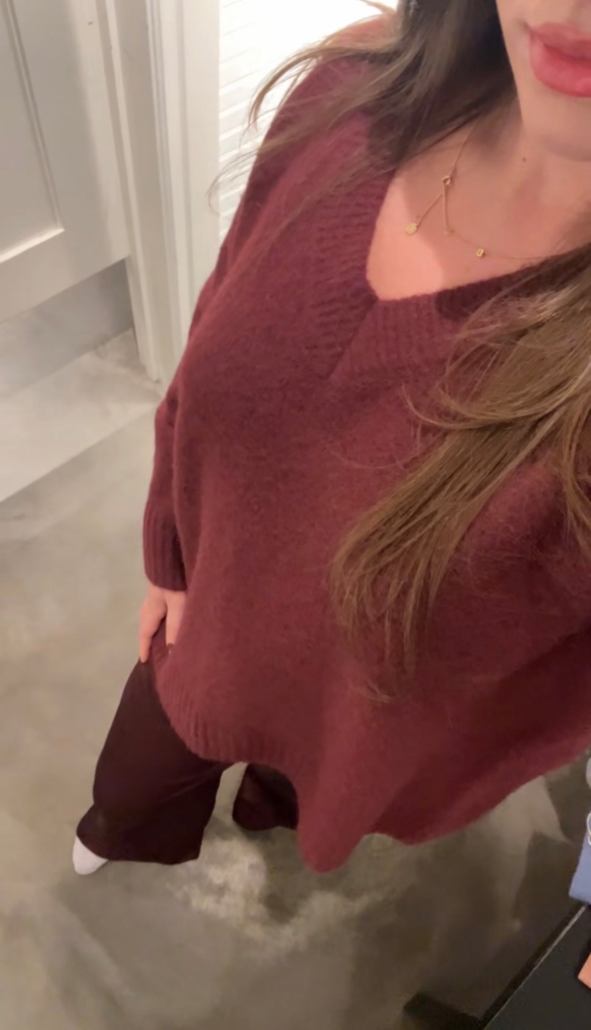 Oversized sweater and satin pants! 
Wearing a size S in both 
Pants are sold out, but linking similar at aritzia! 
Use code AFKATHLEEN for an extra 15% off your purchasee
Abercrombie haul, Black Friday, sale, Abercrombie sale, thanksgiving outfit, casual fall outfit 

#LTKCyberWeek #LTKFindsUnder100 #LTKootd
