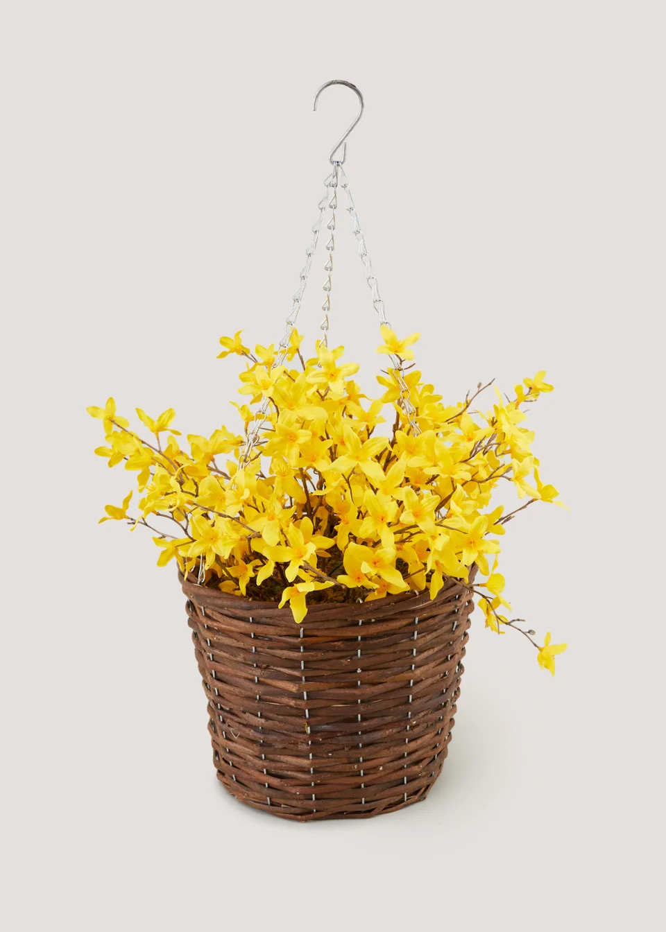 Yellow Large Forsythia Hanging Basket (40cm x 40cm x 45cm) | Matalan (UK)