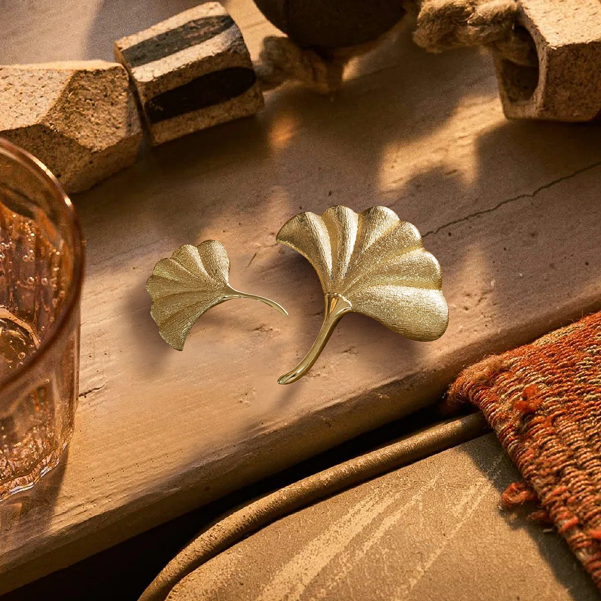 Ginkgo Biloba Brass Novelty Knob Multipack (Set of 2) | Wayfair North America