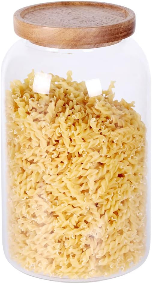 SAIOOL Modern Design Transparent Glass Food Storage jars, Food storage containers glass ,100FL OZ... | Amazon (CA)