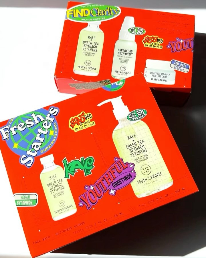 Gifted by @youthtothepeople 

➡️ swipe for the unboxing videos! 

Looking for a the gift for a skincare lover in your life? I have the some great gift set options for you from Youth To The People! 

🧡 Find Clarity ($76 value)
- Superfood Cleanser 
- Superfood Air-Whip Moisturizer 
- Superfood Skin Drip Serum (full size)

🧡 Fresh Starters ($55 value)
- Superfood Kale Cleanser in both full size (with pump) and TSA-approved Travel mini

Which set is your favorite? 

ShopMy Links
Find Clarity: https://go.shopmy.us/p-10536653
Fresh Starters: https://go.shopmy.us/p-10536633

#youthtothepeople #yttp #yttpgiftedme #skincaregiftsets #giftssets #holidaygiftideas #giftideas #skincarelover #skincare #skincareproducts #sephora