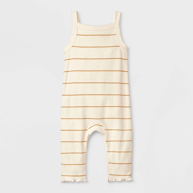 Grayson Collective Baby Girls' Ribbed Romper Set - Cream | Target