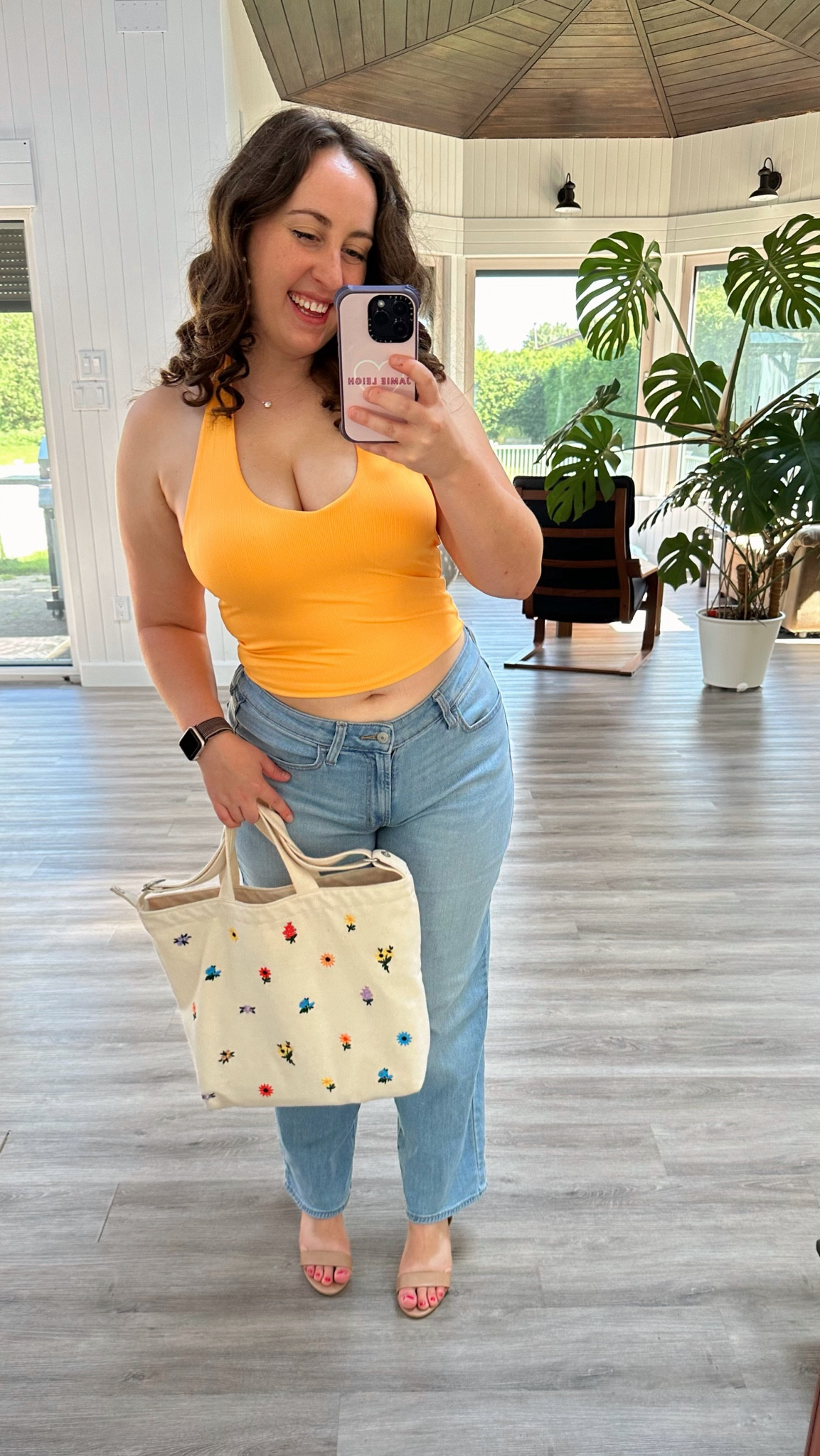 I can usually never wear halter tops since I really need a bra, but this one has built in support and I am seriously in love with it! The yellow is SO gorgeous for summer, and the amount of support is perfect for me! 

#LTKStyleTip #LTKSaleAlert #LTKSeasonal