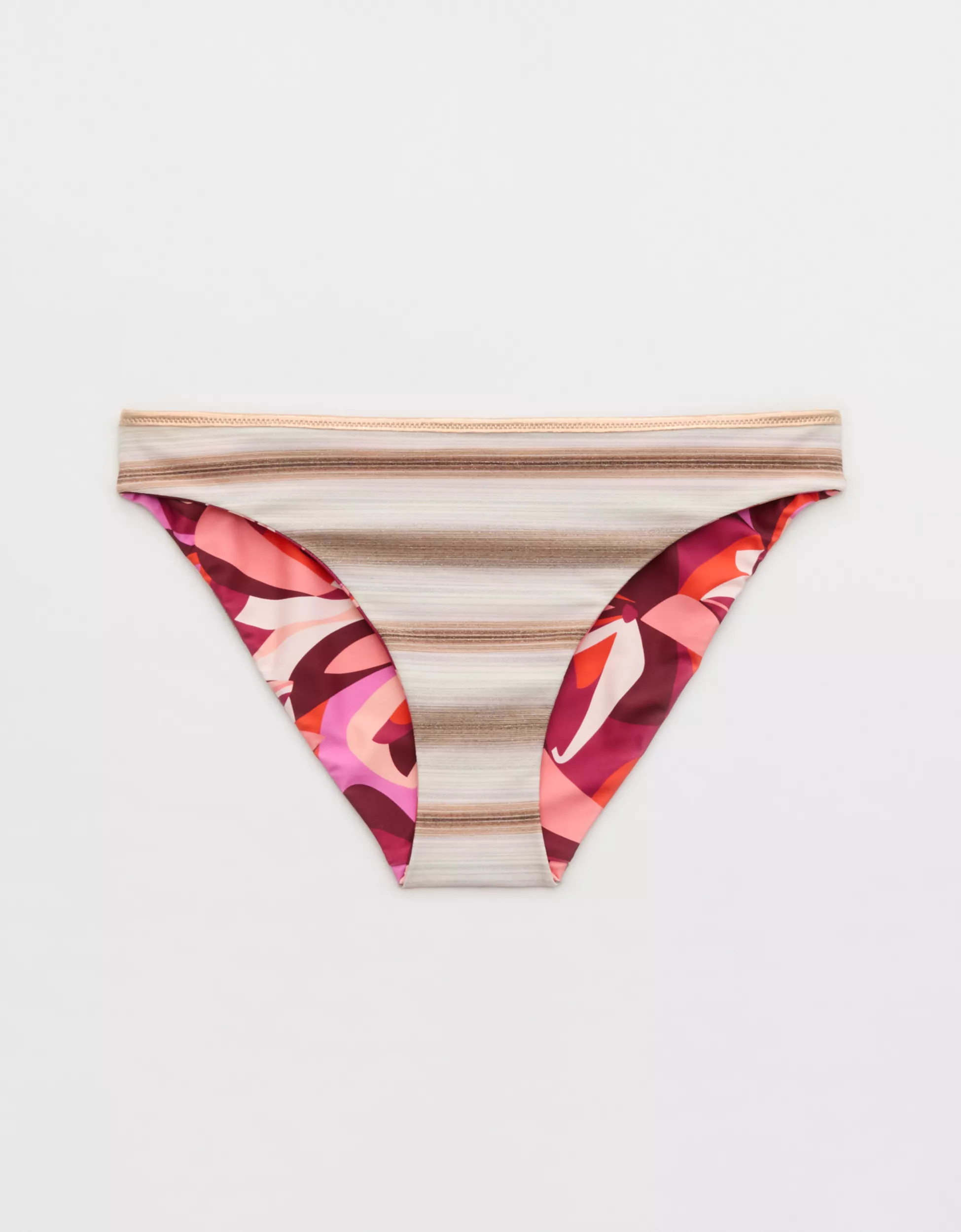 Aerie Metallic Binding Reversible Bikini Bottom | American Eagle Outfitters (US & CA)