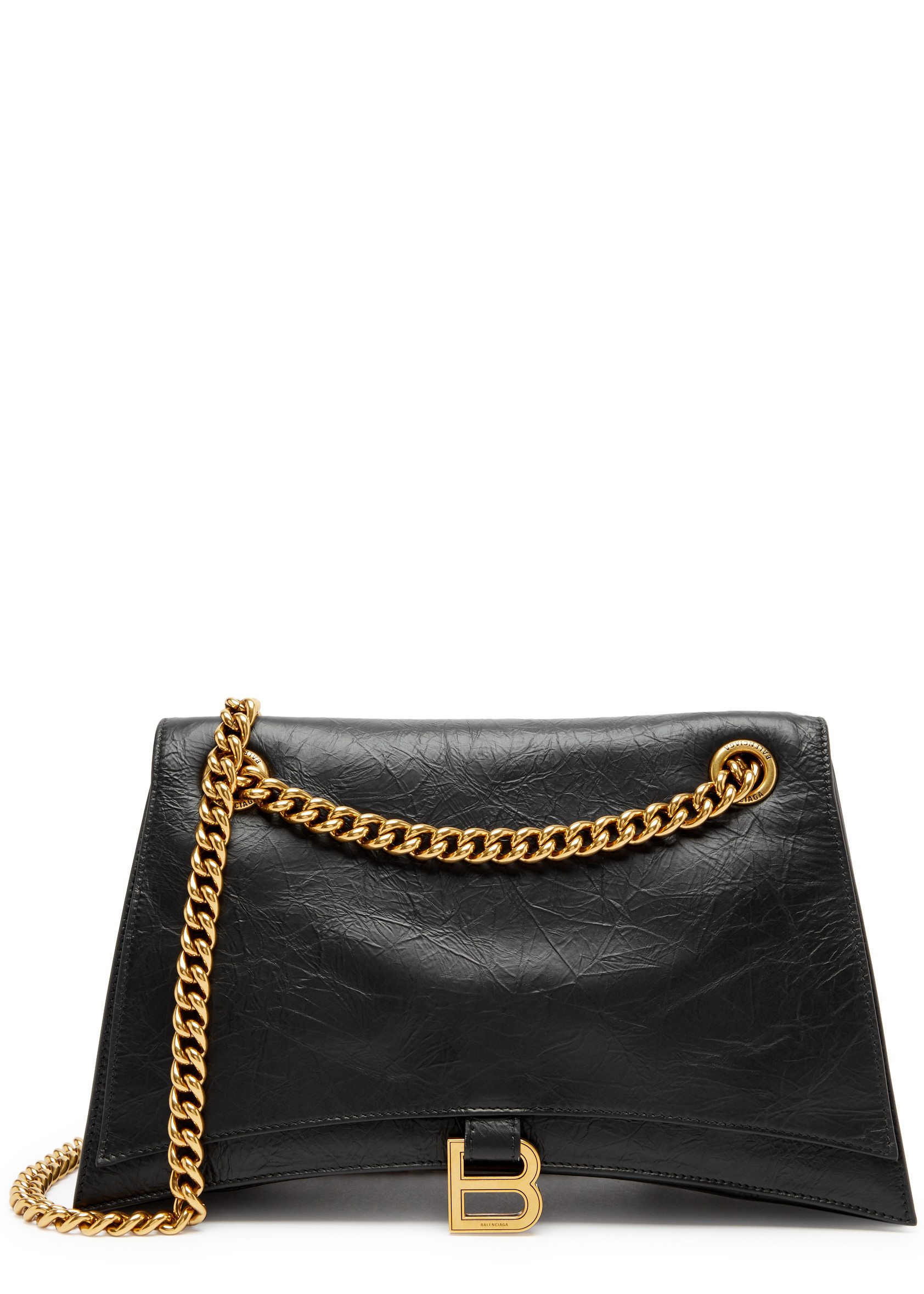Crush medium leather shoulder bag | Harvey Nichols