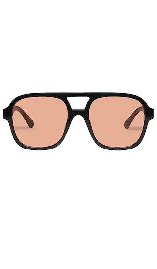 Whirlpool Sunglasses in Black & Tan Tint | Revolve Clothing (Global)