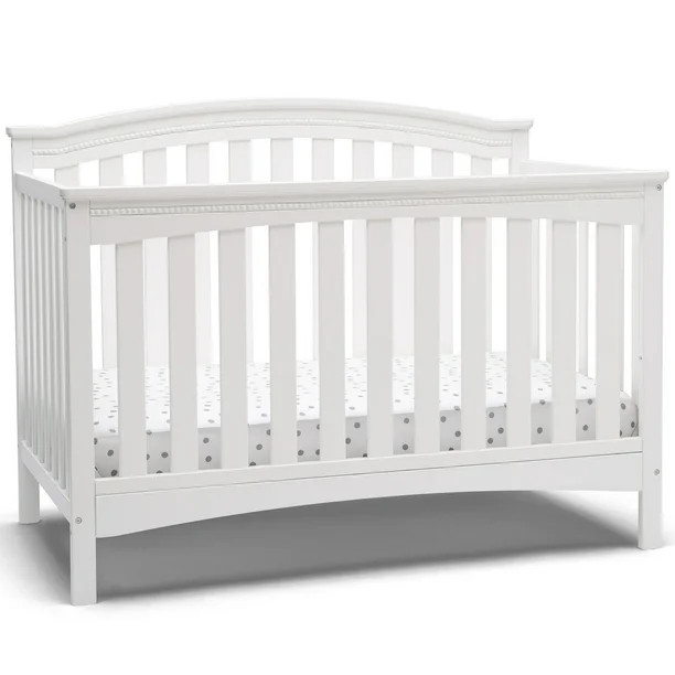 Delta Children Waverly 6-in-1 Convertible Crib, Bianca White | Walmart (US)