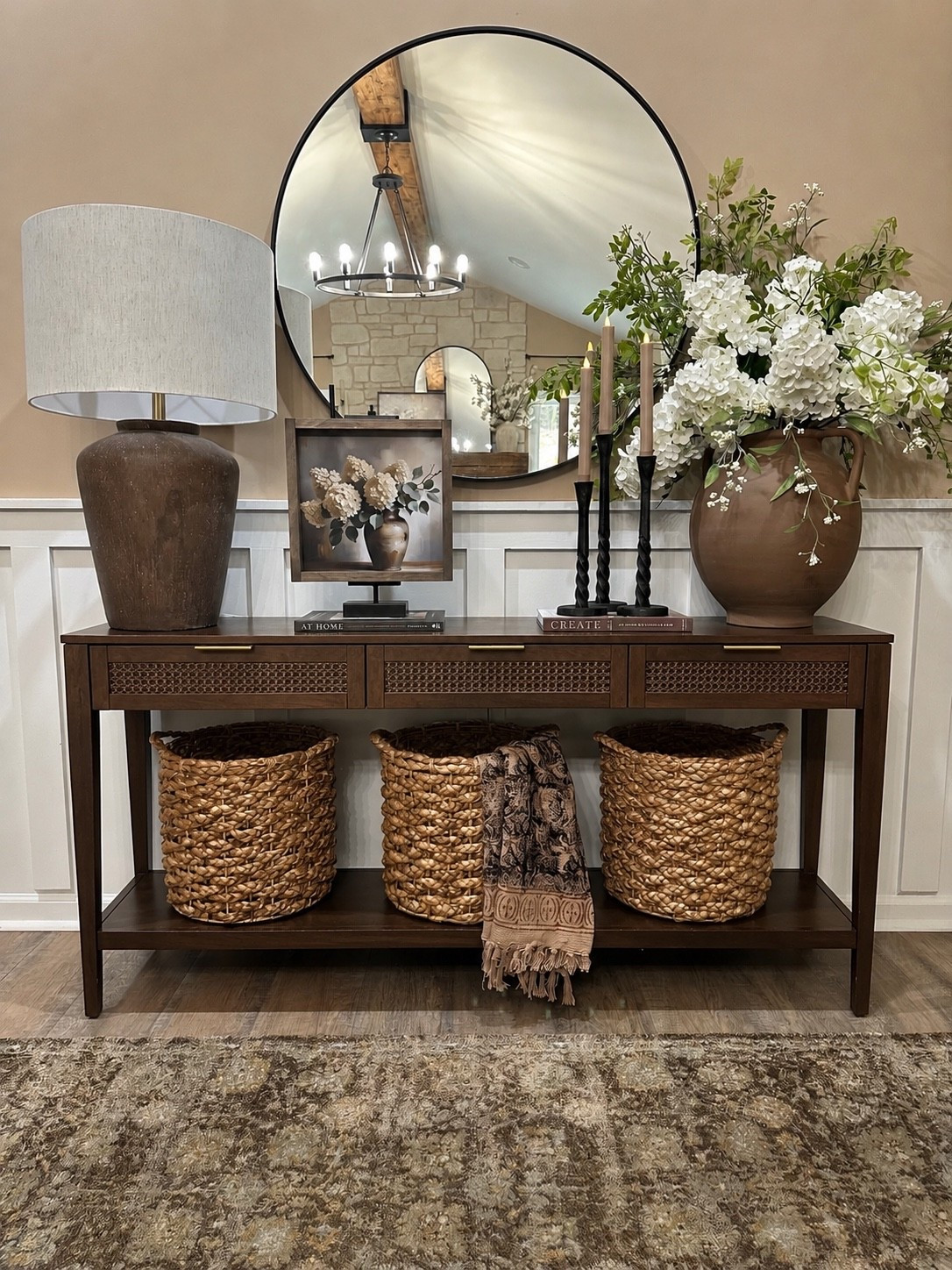 Target Console Table On Sale

This is one of those pieces that instantly makes an entryway feel warm, polished, and pulled together. The rich wood finish, woven drawer fronts, and timeless design make it easy to style year-round—and it’s even better while it’s on sale.

Follow @farmtotablecreations on Instagram for more home finds and styling inspiration.

Artwork is size 12 x 12 with briar smoke stain. Use my code FARMTOTABLE for 15% off.

#targethome #targetfinds #consoletable #entryway #entrywaydecor #homedecor #studioMcGee #threshold #neutralhome #homeinspiration

#LTKHome #LTKSaleAlert