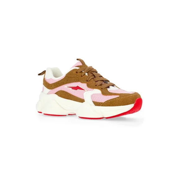 Avia Girls Chunky Lace Up Sneakers | Walmart (US)