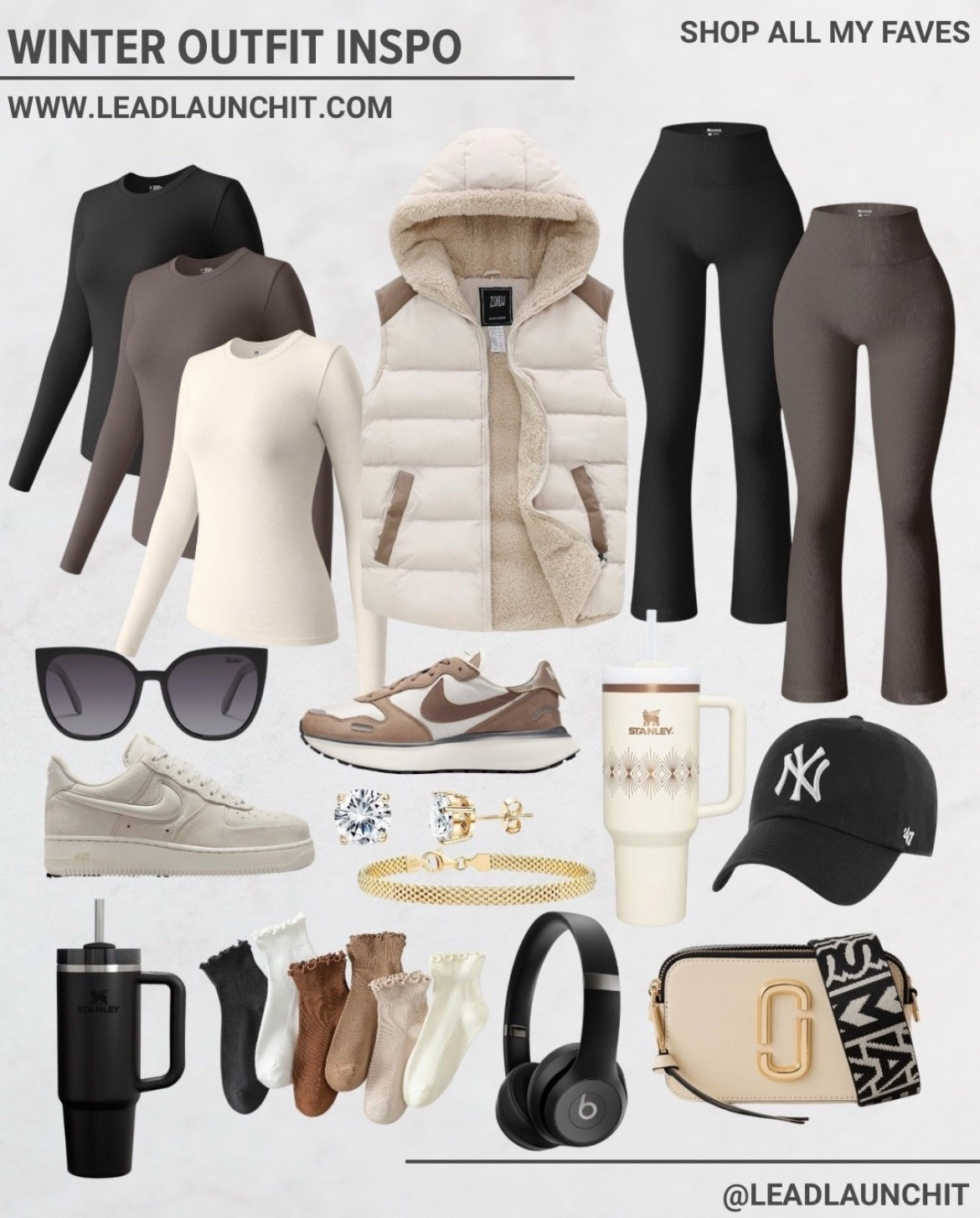 This is your sign to build a winter capsule that actually gets worn 🤍
Every piece here is neutral, comfy, and EASY to style together or separately.

From the layering basics to the sneakers, accessories, and everyday must-haves — this whole look is giving effortless + put together without trying too hard.

✨ Everything is linked in my LTK + Amazon Storefront
👉 Tap, shop, and save this for late
#WinterOutfitInspo #AmazonFashion #LTKFinds #NeutralStyle
#CapsuleWardrobe