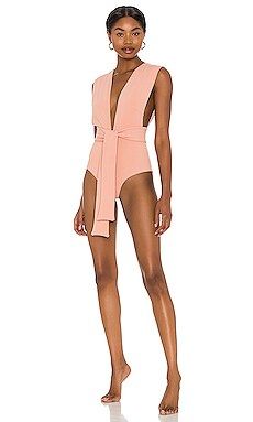 HAIGHT. V One Piece in Dusty Rose from Revolve.com | Revolve Clothing (Global)