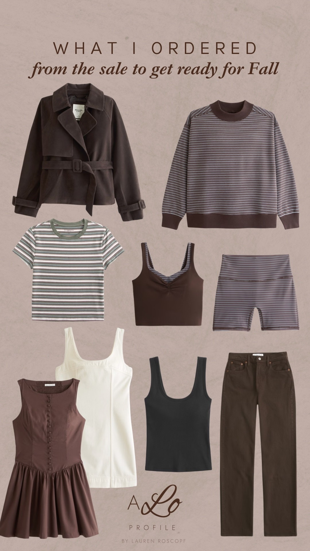 WHAT I ORDERED ✨ @abercrombie sale just started and had to grab some pieces for fall including my favorite style jean in a new color!!!

#LTKootd #LTKSaleAlert