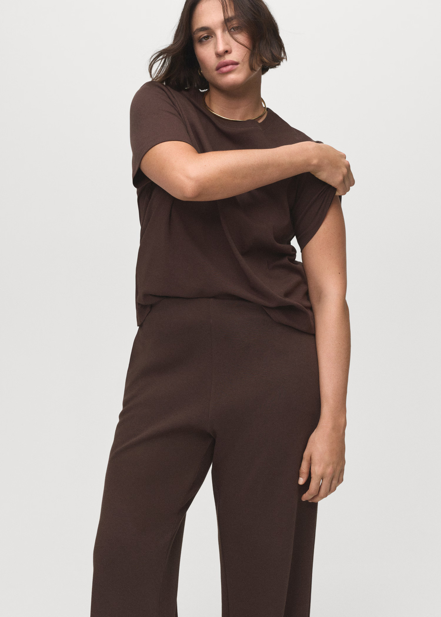 Straight-fit cotton trousers - Women | MANGO United Kingdom | MANGO (UK)