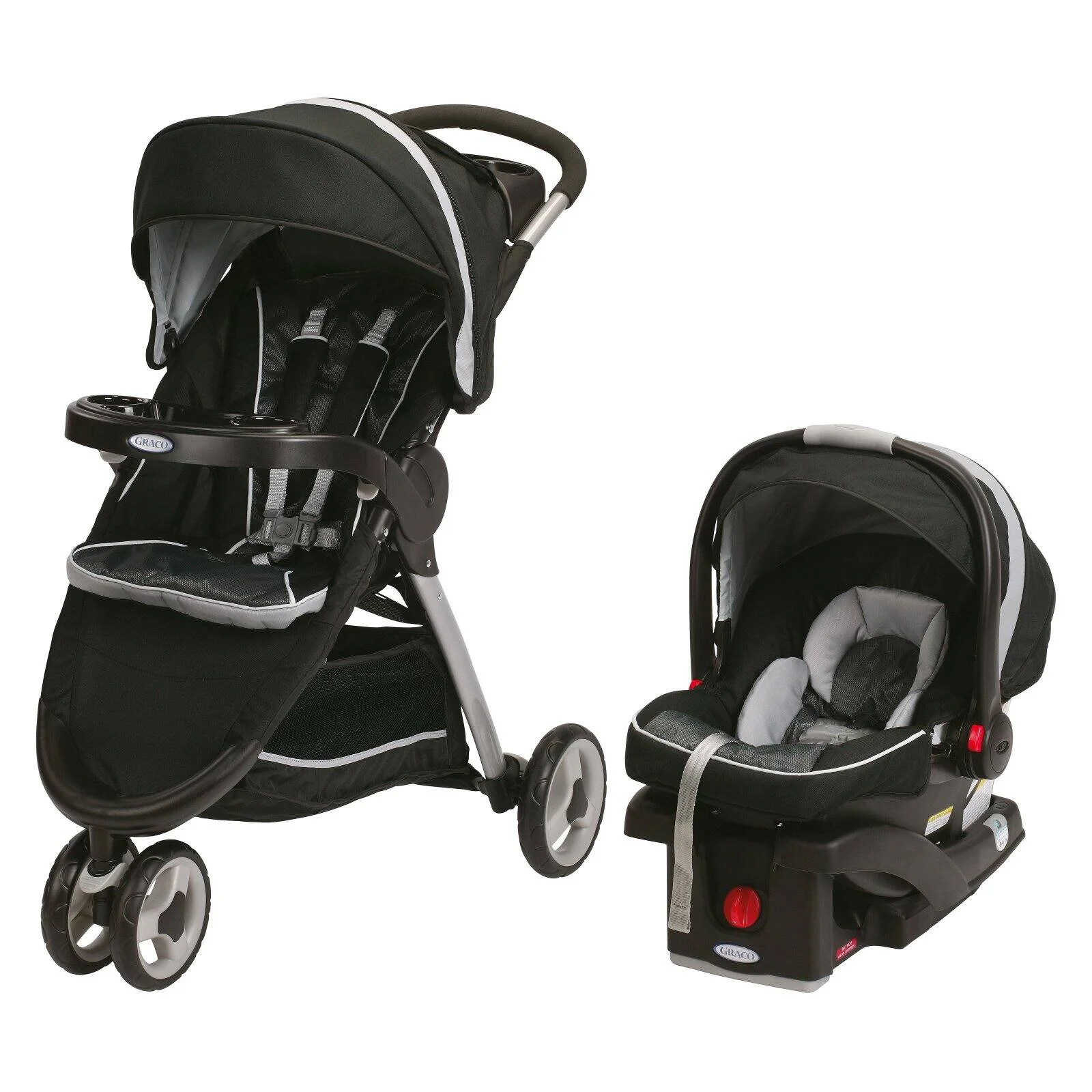 Graco FastAction Fold Sport Click Connect Travel System, Gotham | Walmart (US)