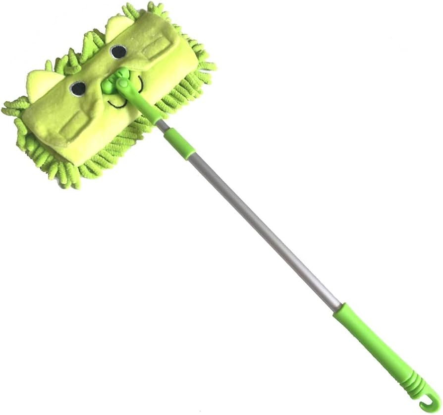 Mini Microfiber Chenille Cartoon Flat Dust Mop for Children,Detachable,360 degree rotation, Exten... | Amazon (US)