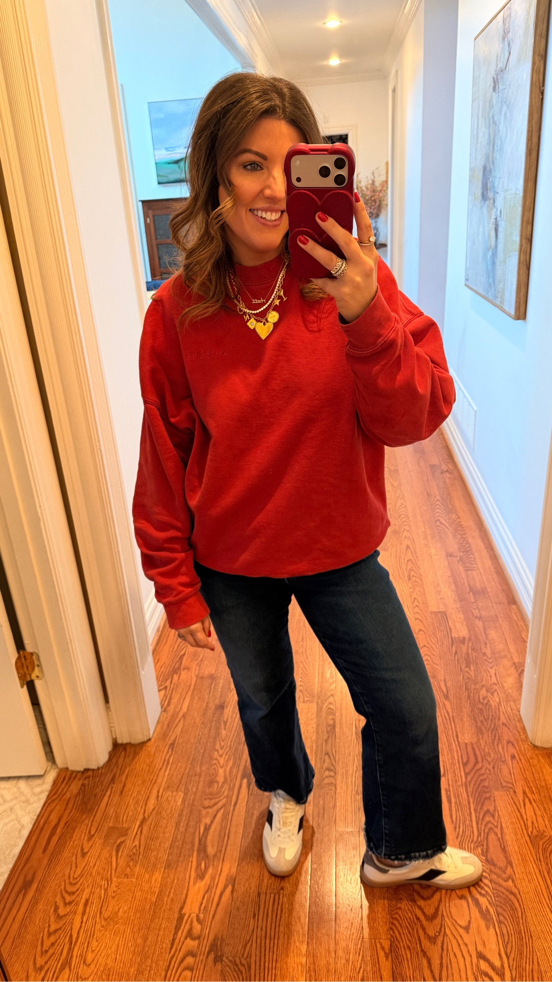 #ootd featuring @Anine Bing @GoodAmerica. @Hart & @Target 

#LTKootd #LTKValentine #LTKmomlife
