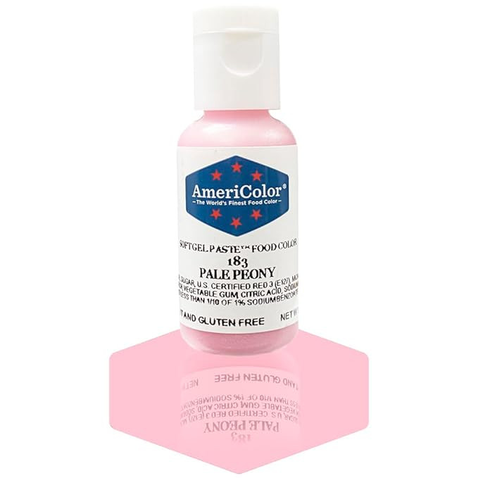 AmeriColor, Pale Peony, 0.75 Ounce Bottle, Soft Gel Paste Food Color | Amazon (US)