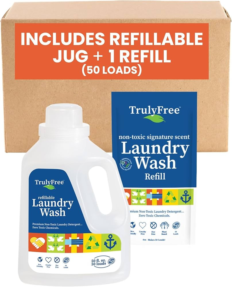 Truly Free Laundry Detergent for Sensitive Skin | Gentle & Safe for Baby Clothes | Plant-Based | ... | Amazon (US)