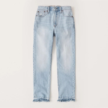High Rise Ankle Mom Jeans | Abercrombie & Fitch (US)