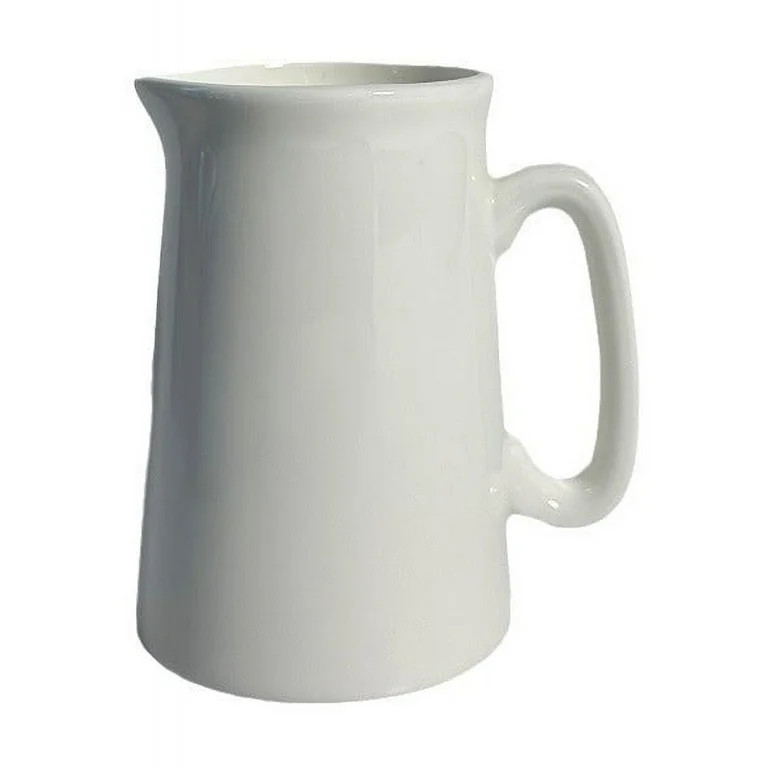 Voiceine Ceramic Milk Jug for Coffee Shops White Pitcher with Handle Milk Frother Cup Milk Jug Po... | Walmart (US)