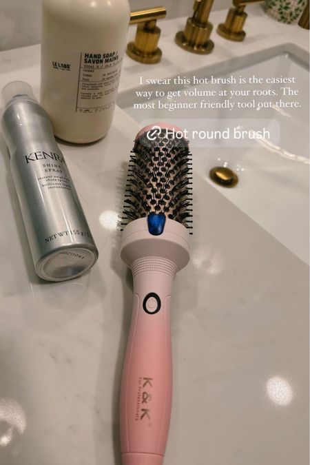 This hot brush is the easiest way to get volume at your roots. Very beginner friendly!
