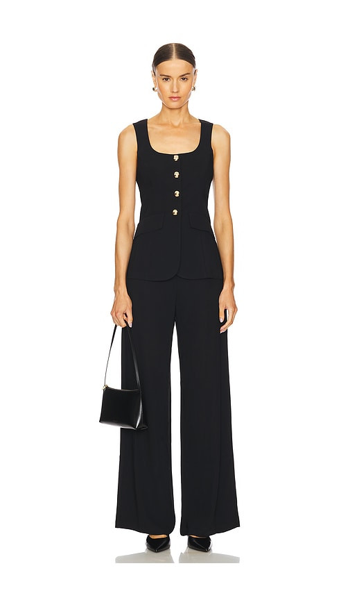 Amanda Uprichard Kya Jumpsuit in Black. - size L | Revolve Clothing (Global)