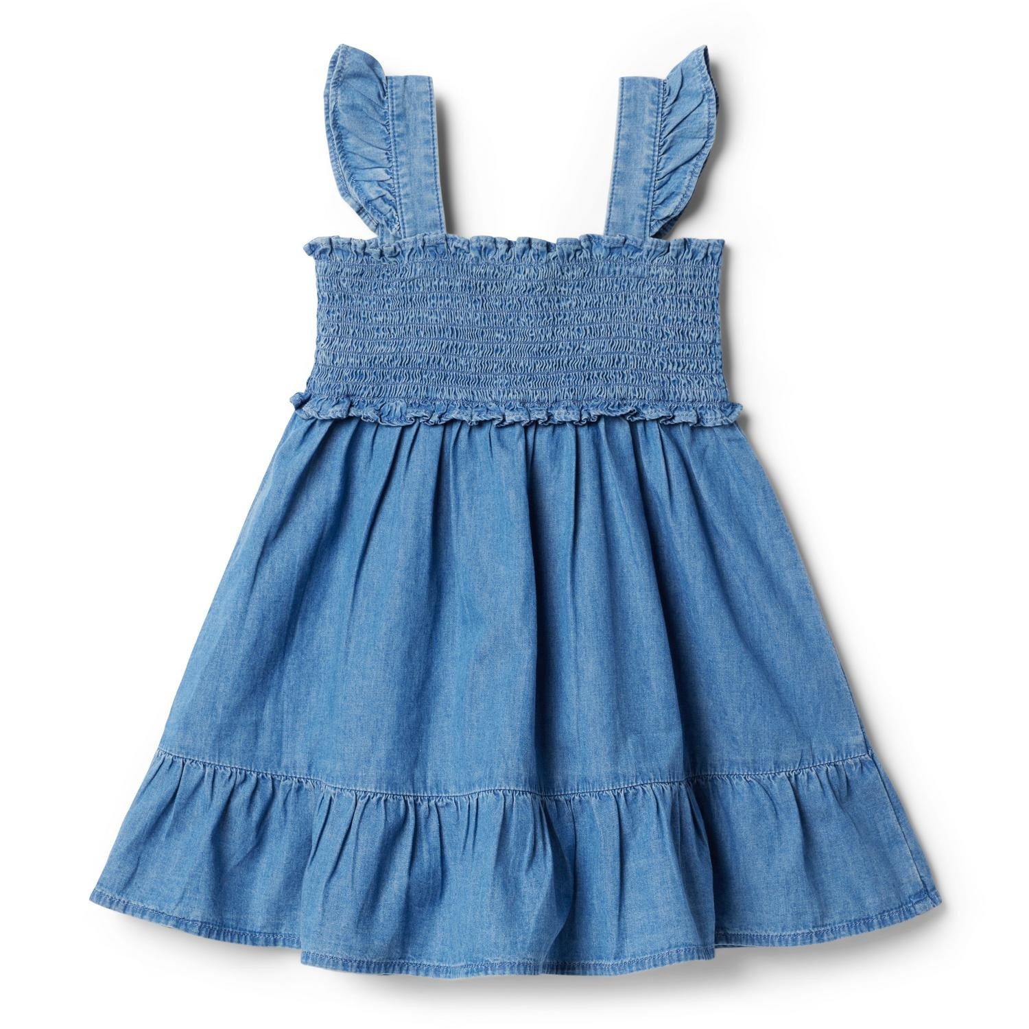 The Emily Chambray Smocked Sundress | Janie and Jack