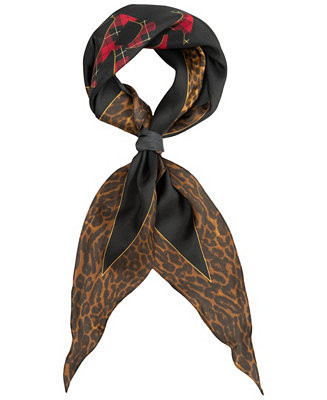 Lauren Ralph Lauren Animal Border Small Diamond Scarf - Macy's | Macy's