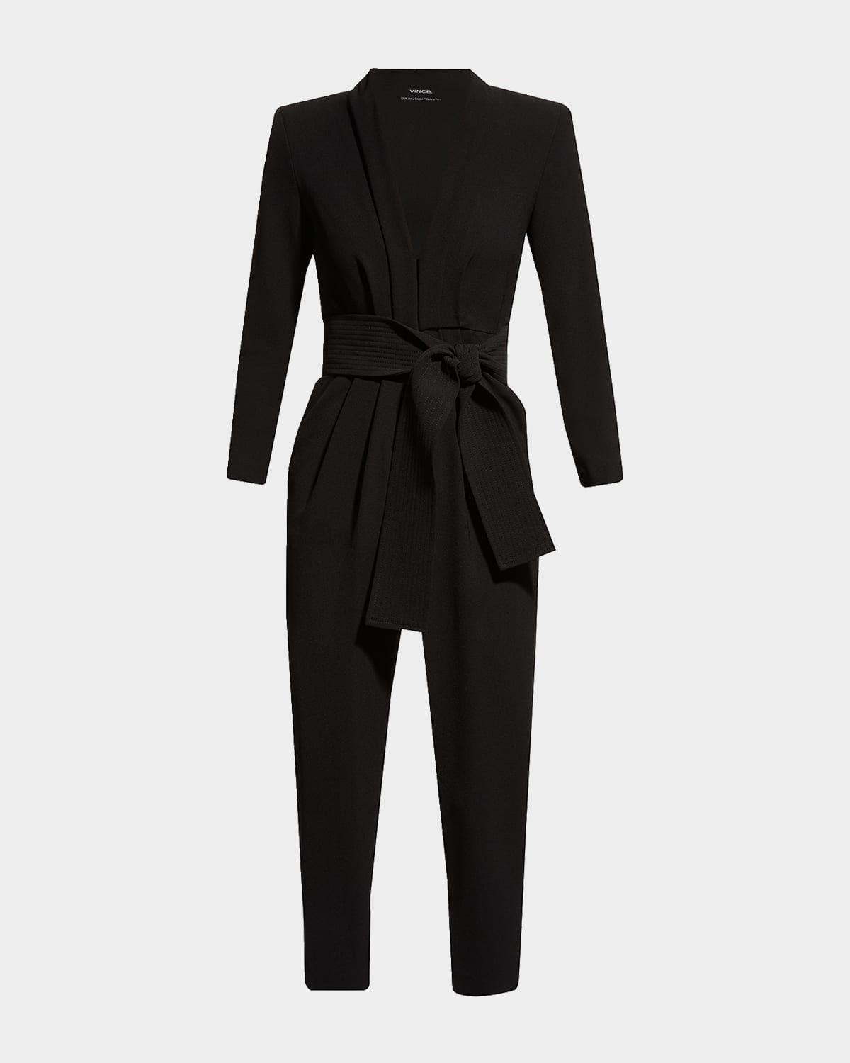Kieran Belted Long-Sleeve Jumpsuit | Neiman Marcus