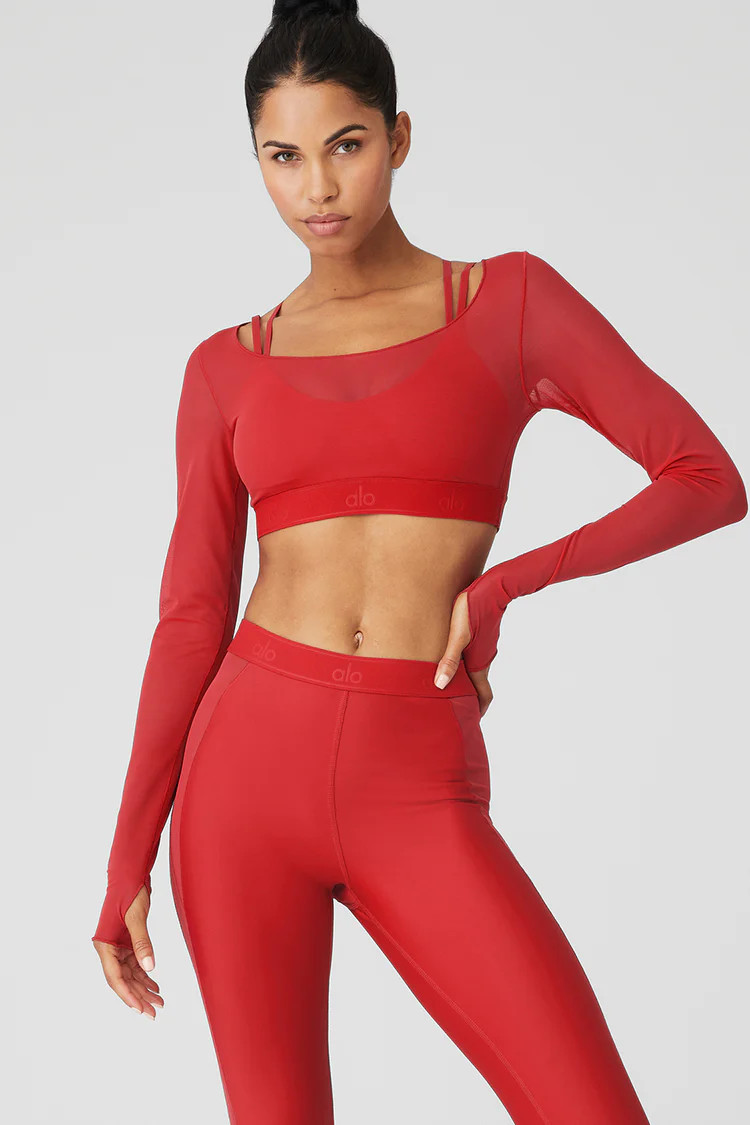 Airlift Long Sleeve Ballet Dream Bra | Alo Yoga (US)