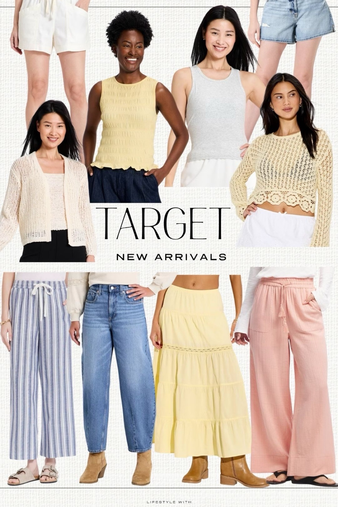 New arrivals from Target. Summer crochet sweaters and lightweight cardigans. Spring tops. Workwear outfits. Linen pants. The best barrel jeans. Maxi skirts. Butter yellow. Flowy ankle length pants. 


#LTKTravel #LTKPetite #LTKootd