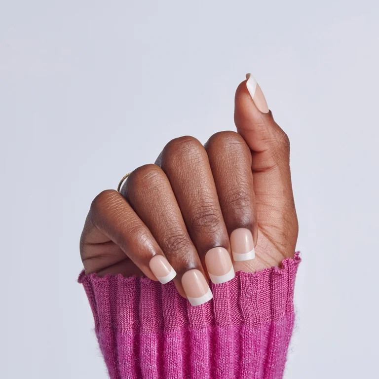 Broadway by KISS French Tip Press On Nails, ‘String of Pearls’, White, Short Squoval, 28 Coun... | Walmart (US)