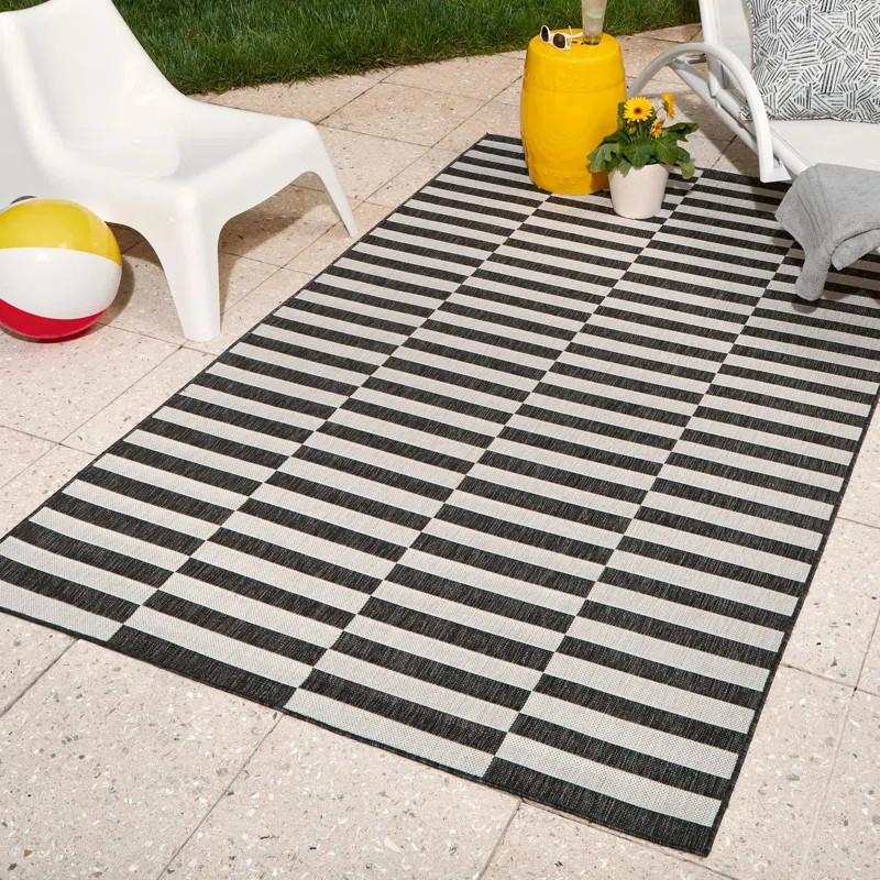 Finkelstein Striped Indoor / Outdoor Rug | Wayfair North America