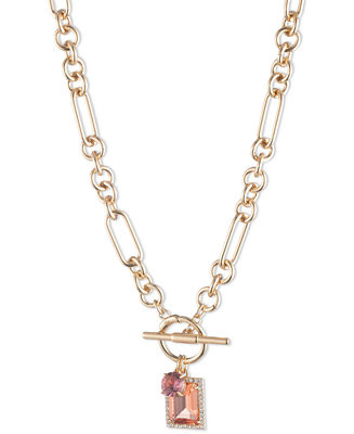 Lauren Ralph Lauren Gold-Tone Pavé & Color Stone 16 | Macys (US)
