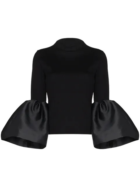 Marques'Almeida Roll Neck puff-sleeve Top - Farfetch | Farfetch Global