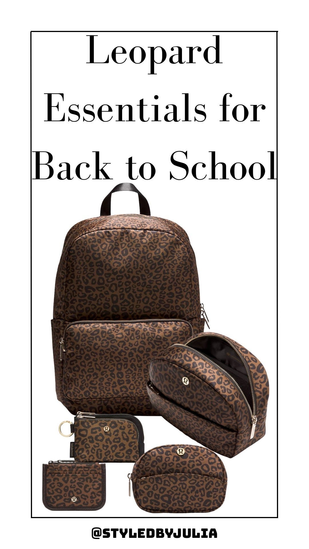 Leopard backpack back to school lululemon leopard accessories makeup bag wallet brown fall bags 

#LTKFindsUnder100 #LTKKids #LTKItBag