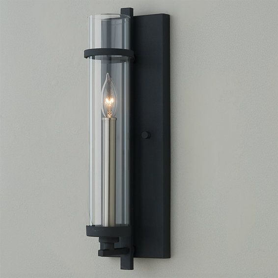 Clearly Modern Glass Tube Wall Sconce | Shades of Light