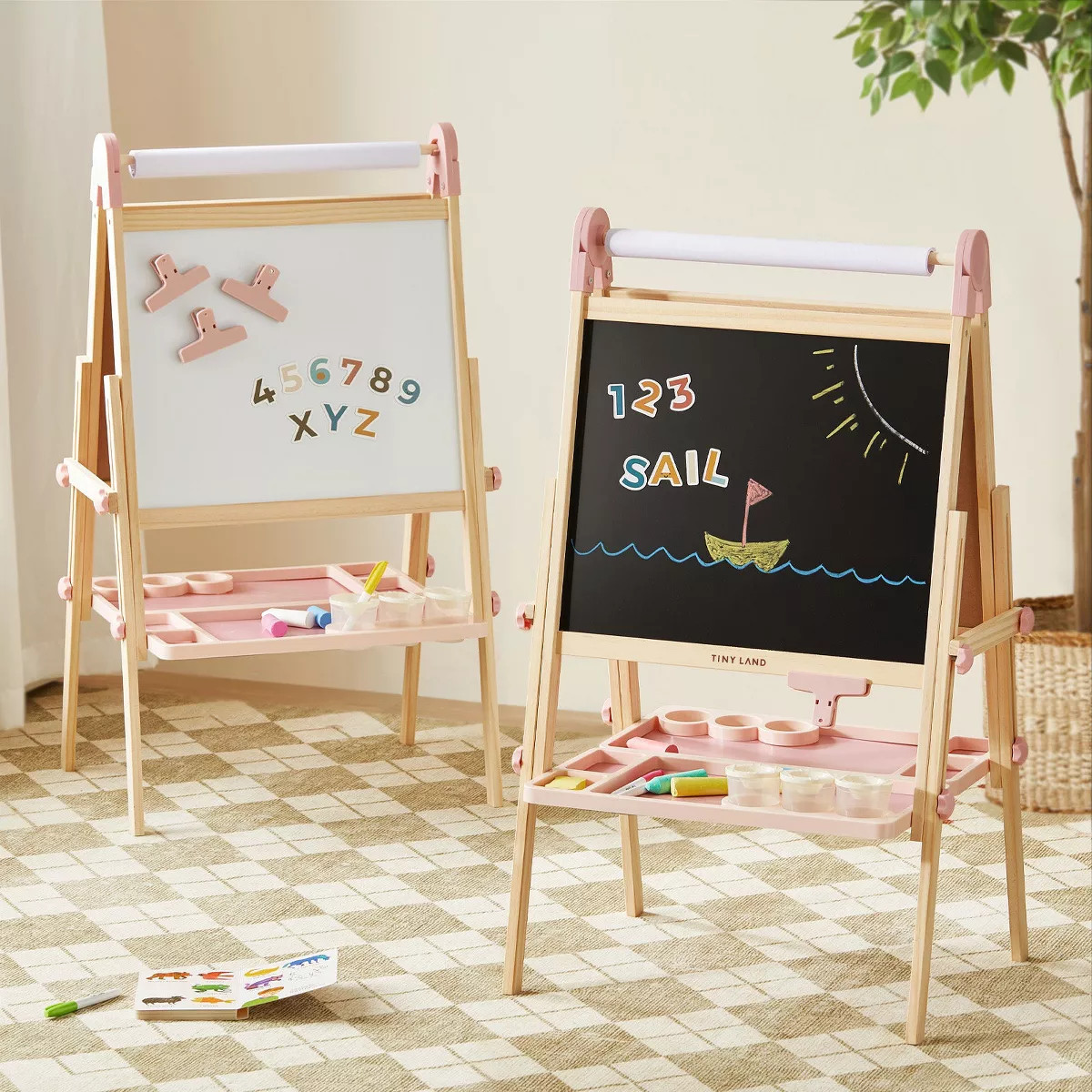 Tiny Land® Magnitales Easel for Kids - Pink | Target