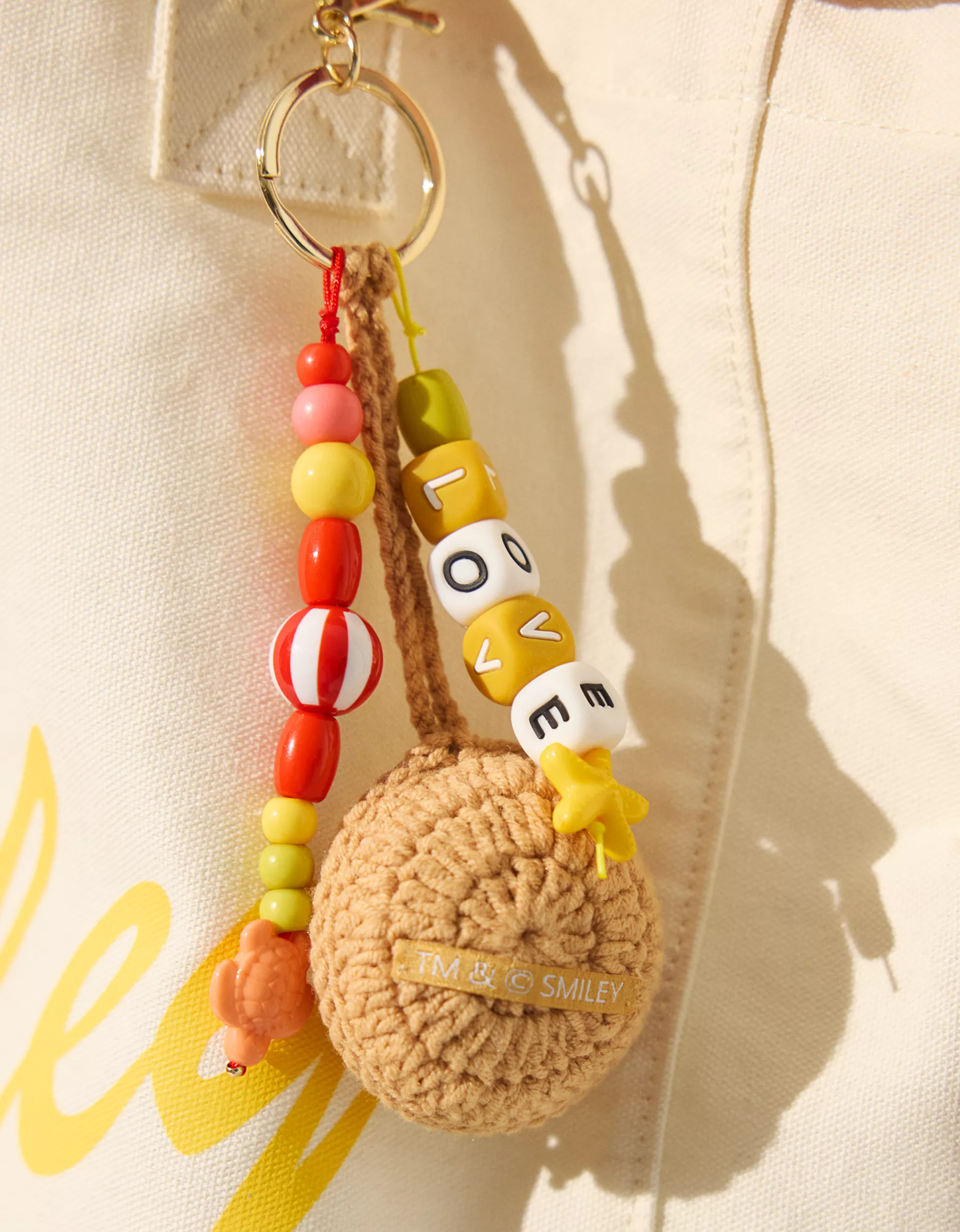 Aerie | Smiley® Bead Bag Charm | Aerie