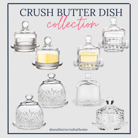 These little cuties are perfect for individual place settings!  

Have fun putting seasonal candy or chocolates or even nuts in them for your guests! 

holiday table, butter dish, crystal glassware, table setting, holiday party ideas

#LTKHoliday #LTKparties #LTKhome
