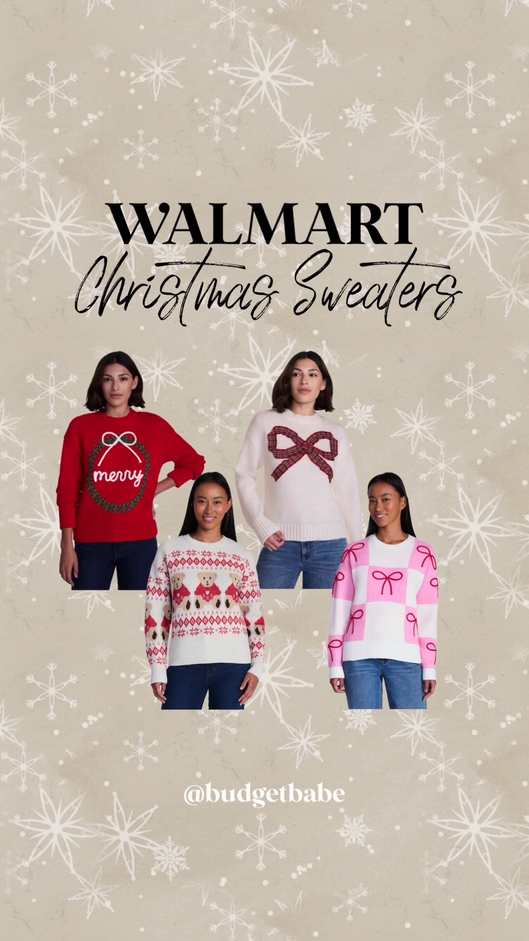 Walmart Christmas sweaters just dropped if you want the first look! #holiday Walmart new arrivals